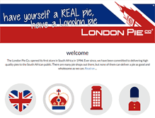 Tablet Screenshot of londonpie.co.za